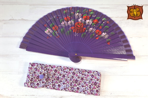 Abanico + funda de tela - Imagen 4