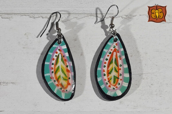 Conjunto collar y pendientes de madera - Imagen 31