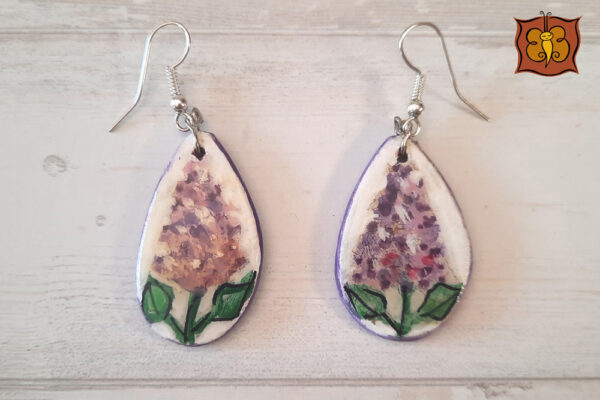 Conjunto collar y pendientes de madera - Imagen 19