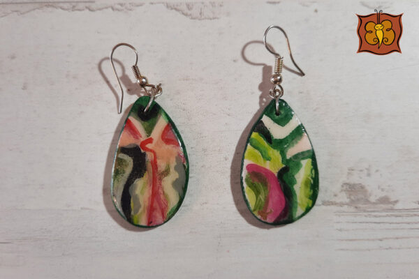 Conjunto collar y pendientes de madera - Imagen 23