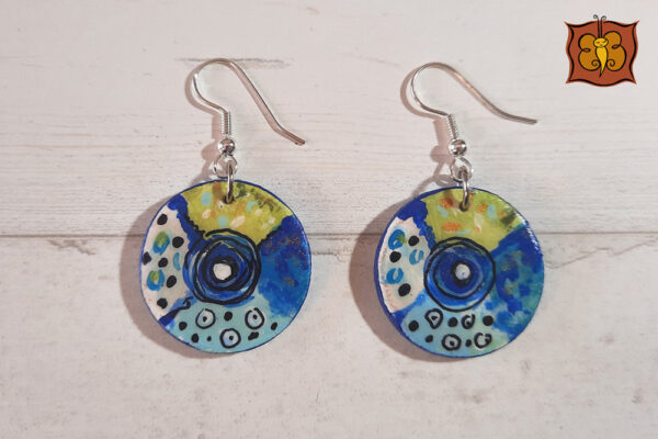 Conjunto collar y pendientes de madera - Imagen 7