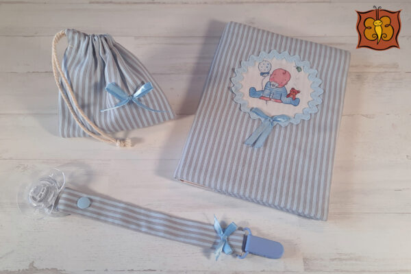 Conjunto sujetachupete + saquito + funda salud - Imagen 6