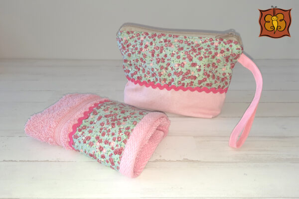 Conjunto neceser dos telas + toalla tocador - Imagen 2